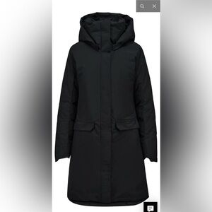 Women's Black Hooded Ski Jacket